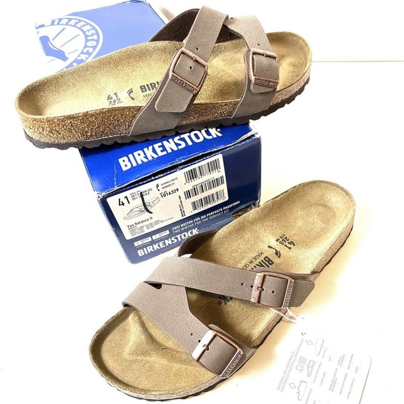 Birkenstock Yao Balance ll Slide Sandal Mocha Womens Size EU 41 US 10 Narrow Fit - Picture 2 of 6